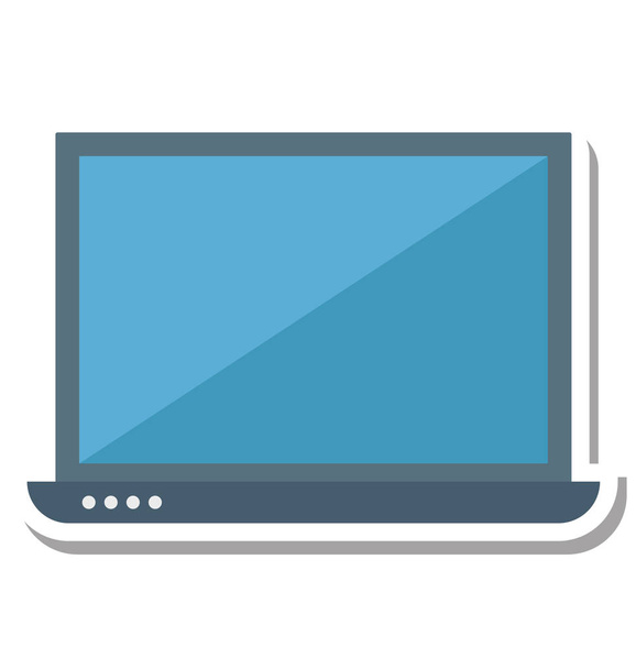 Laptop Isolated Vector Icon Editable - Vector, Image