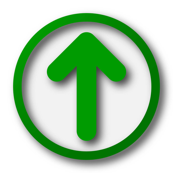 Icono de flecha arriba. Botón de Internet sobre fondo blanco
 - Foto, imagen