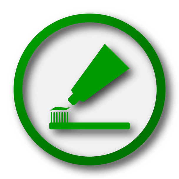 Tooth paste and brush icon - Photo, Image