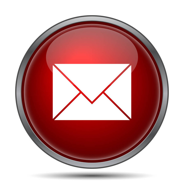 E-mail icon. Internet button on white background - Foto, Imagem
