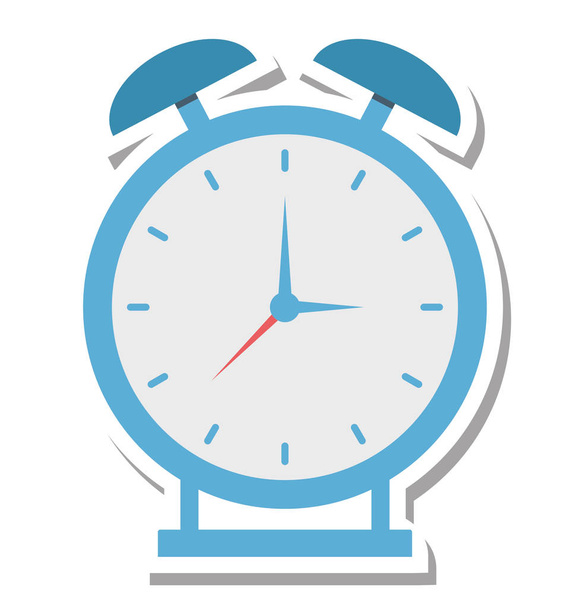 Relógio de Alarme Isolado Vector Icon Editável
 - Vetor, Imagem