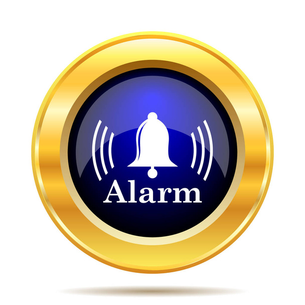 Alarm icon. Internet button on white background - Photo, Image