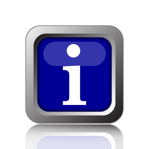 Info-Symbol. Internet-Taste auf weißem Hintergrund - Foto, Bild