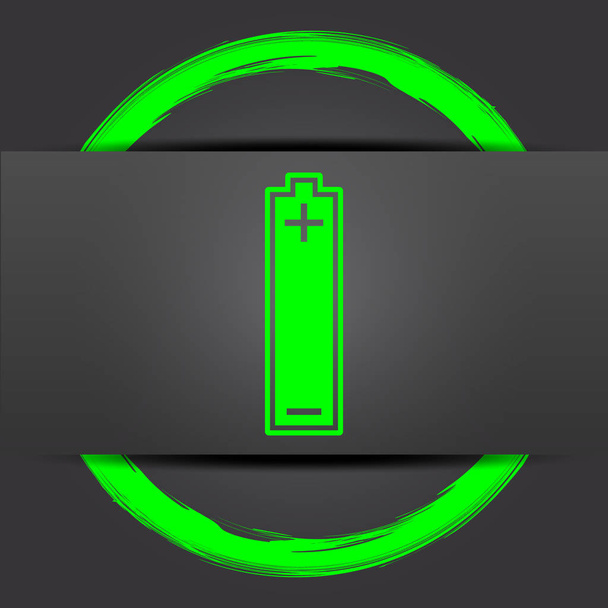 Піктограма батареї. кнопка інтернету з зеленим на сірому фоні
 - Фото, зображення