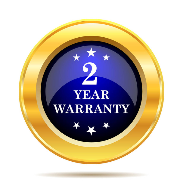 2 year warranty icon. Кнопка Интернет на белом фоне
 - Фото, изображение