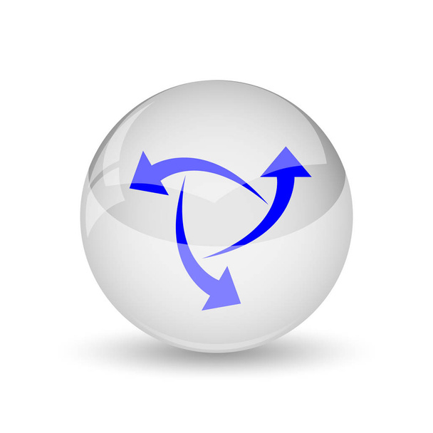 Change icon. Internet button on white background - Photo, Image