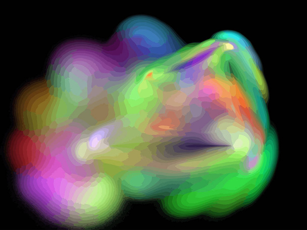 Vector Illustration of digital fractal - Вектор,изображение