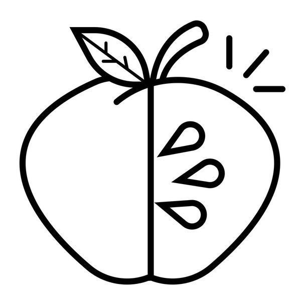 Apfelsymbol. Vektorillustration - Vektor, Bild