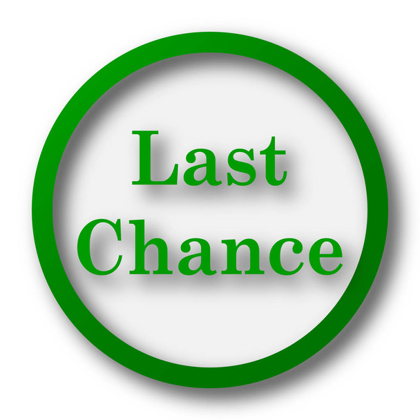 Last chance icon. Internet button on white background - Photo, Image