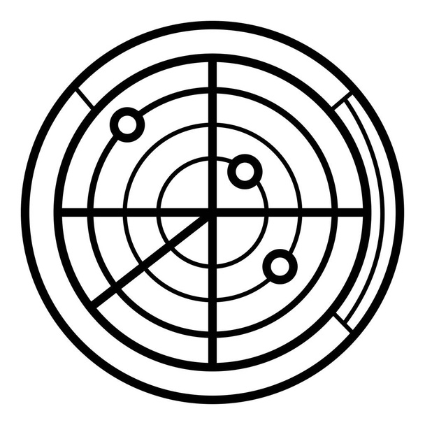 radar icon. Vector illustration - Vector, Image