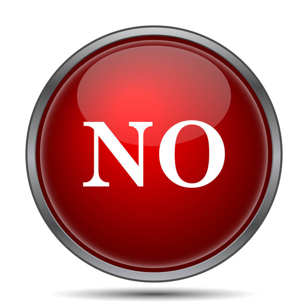 No icon. Internet button on white background - Photo, Image