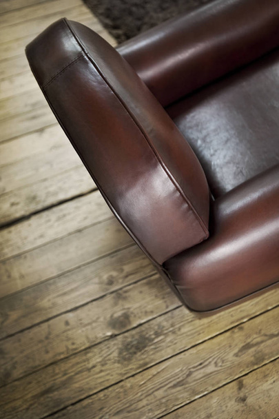 Close up of a leather seat inside house - Valokuva, kuva
