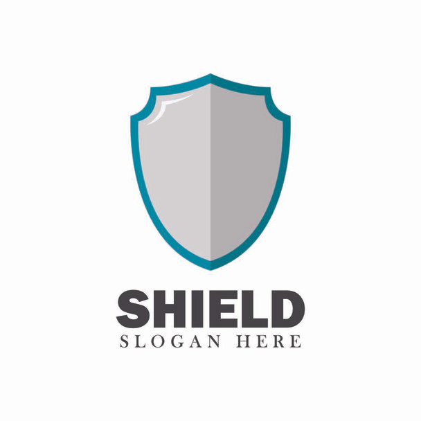 Shield vector security design element emblem illustration concept modern background on white - Vector, Image