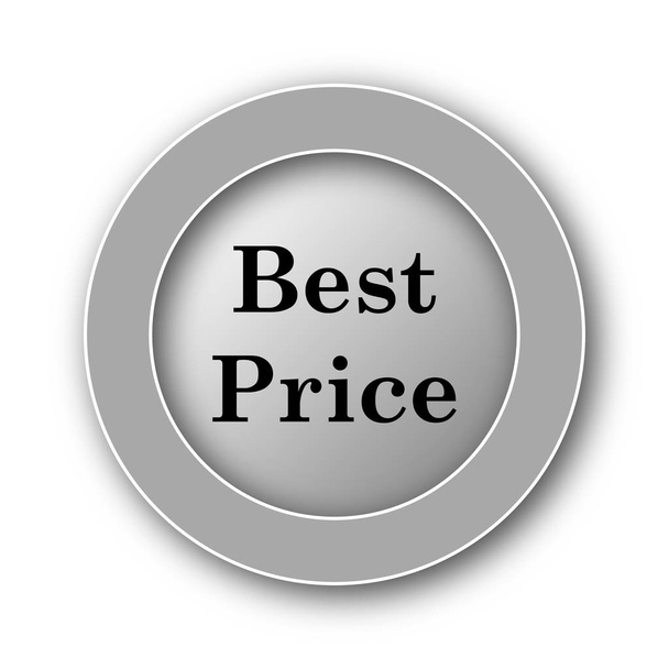 Melhor ícone de preço. Botão de Internet no fundo branco
 - Foto, Imagem