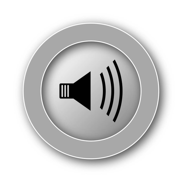 Εικονίδιο ηχείου. Κουμπί Internet σε άσπρο φόντο - Φωτογραφία, εικόνα