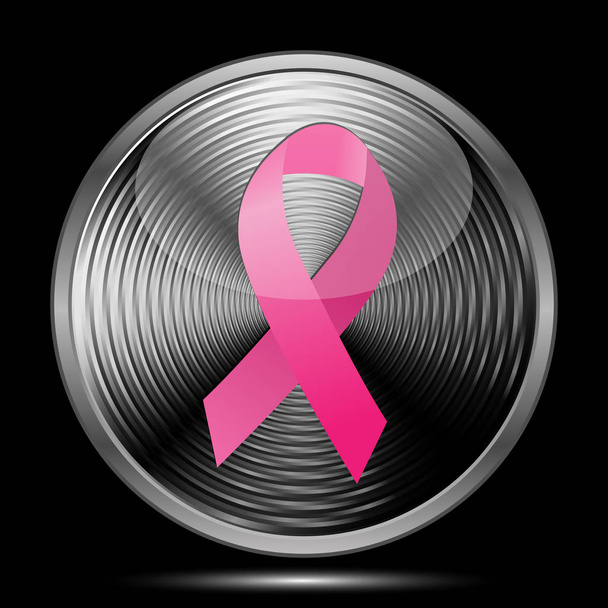 乳房がんリボン アイコン - 写真・画像