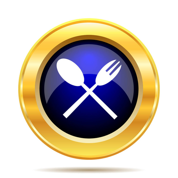 Tenedor y cuchara icono - Foto, Imagen