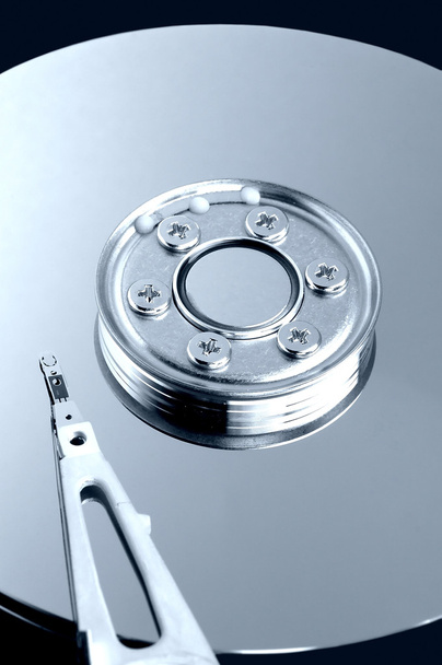 Inside hard disk drive - Photo, Image