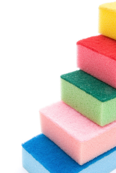 double side cleaning sponges stack up - Photo, image