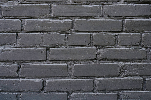 Fechar a foto visão detalhada de texturizado estilo moderno preto escuro elegante parede de tijolo fundo copyspace
 - Foto, Imagem