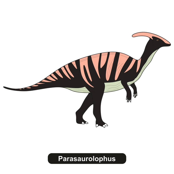 Parasaurolophus Dinosaur Extinct Animal - Vetor, Imagem