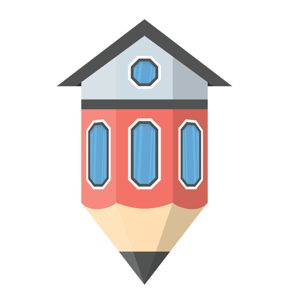 House draft isolated vector on white background - Vector, Image