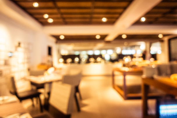 Abstract blur and defocused restaurant and coffee shop interior for background - Photo, Image