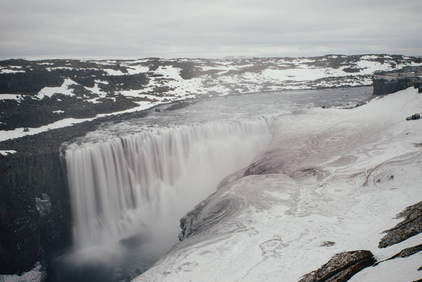Dettifoss and selfoss,waterfalls in the northern part of iceland - Φωτογραφία, εικόνα