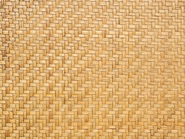 Detail vzorku textury povrchu tradičních proutěných pro použití jako pozadí, handcraft tkaniny pro odprášení materiál - Fotografie, Obrázek