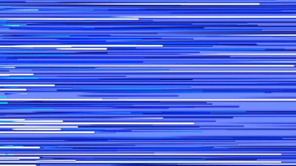 Computer video animation abstract pictures with blue and white moving lines from left to right on a blue background 4k - Footage, Video