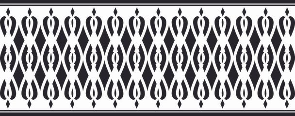 Элегантная декоративная граница из черного цвета
 - Вектор,изображение