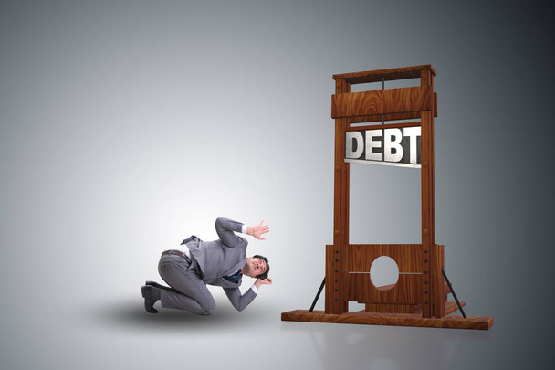 Empresario en concepto de negocio de deuda pesada
 - Foto, imagen