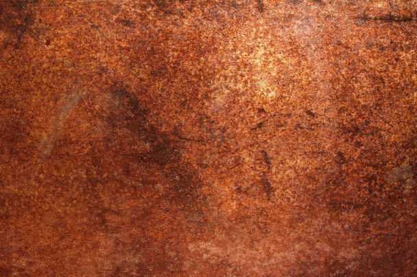 Background, the old metal plate is covered with rust - Photo, Image
