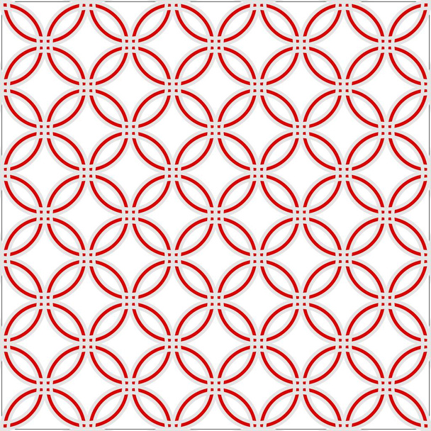 Равные, равноудаленные, касательные круги, которые они имитируют на решетке темно-красный и светло-серый
 - Вектор,изображение