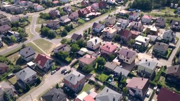 Suburbs seen from above. Aerial footage of small town in Europe. - Footage, Video