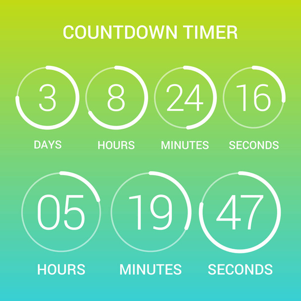 Premium Vector  Time remaining illustration with digital countdown clock  counter timer