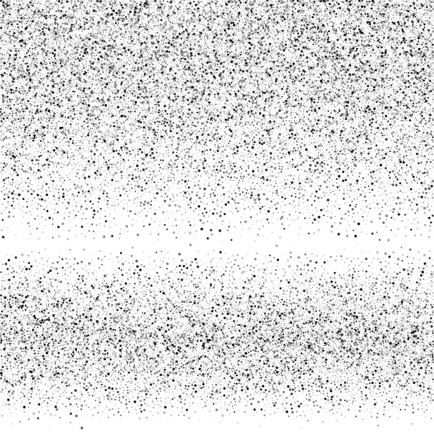 Silver glitter confetti on a white background. - Vector, Image
