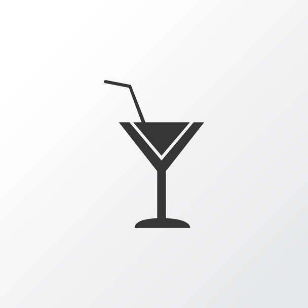 Símbolo de icono de cóctel. Elemento de martini aislado de primera calidad en estilo moderno
. - Vector, imagen