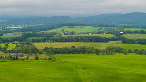 Obraz letecké dron zemědělské půdy v Virginia Usa - Fotografie, Obrázek