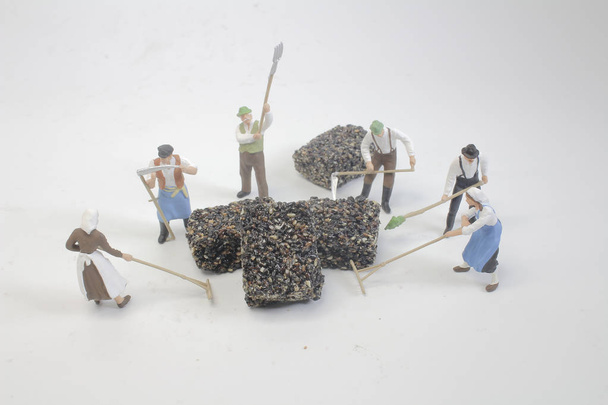 a min toy farmers work with sweet - Photo, Image