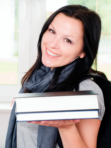 Student woman holding book - Photo, Image