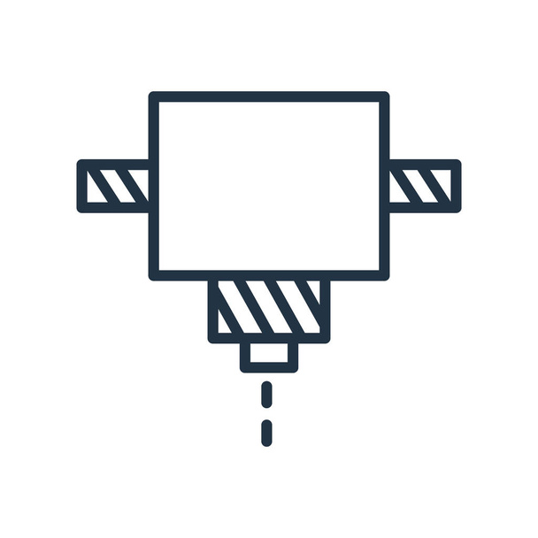 Cad icône vecteur isolé sur fond blanc, Cad signe transparent
 - Vecteur, image