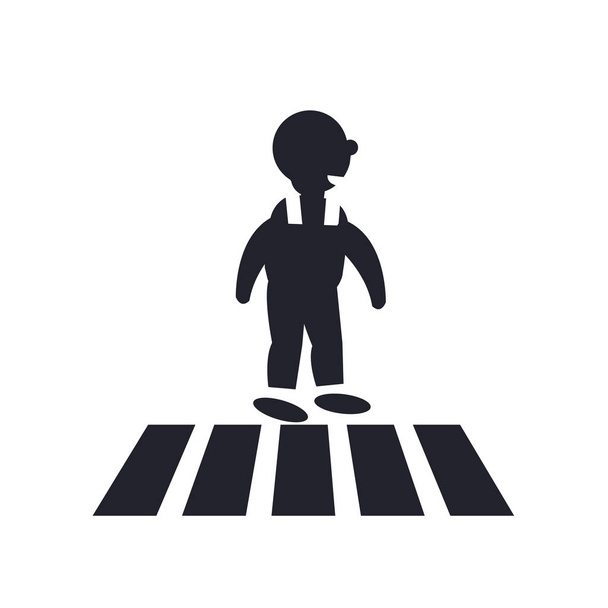 Crossing Road icon vector isolated on white background for your web and mobile app design, Crossing Road logo concept - Vector, Image