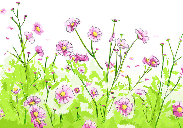 Floral illustration - Vektor, obrázek