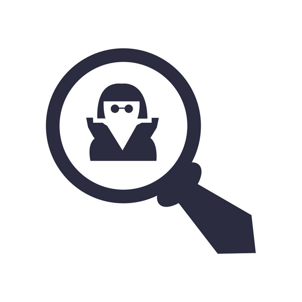 Spion pictogram vector geïsoleerd op een witte achtergrond voor uw web en mobiele app design, Spy logo concept - Vector, afbeelding