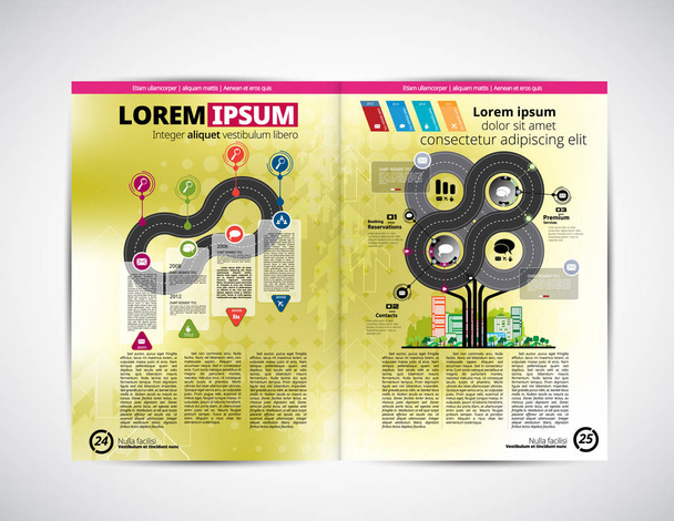 Business magazine, brochure layout easy to editable - Vector, Image