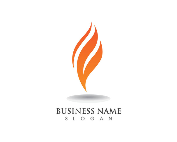 Fire flame logo vector template - Vector, Image