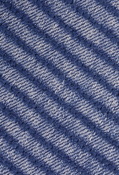 Textur aus blauem Stoff - Nahaufnahme - Foto, Bild