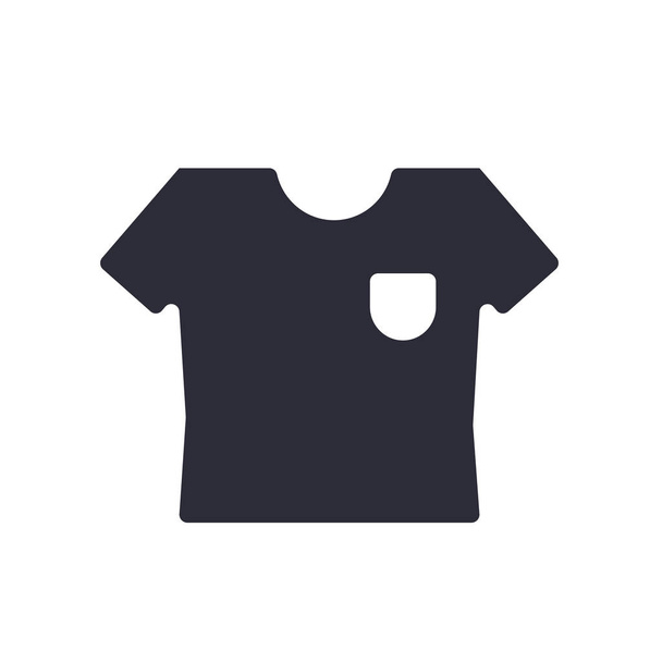 Web およびモバイル アプリのデザイン シャツ ロゴのコンセプト、白い背景で隔離のシャツのアイコン ベクトル - ベクター画像