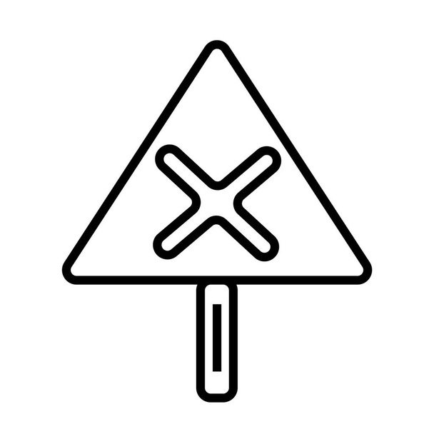 Kříž znaménko ikonu vektorové izolovaných na bílém pozadí pro váš web a mobilní aplikace design, Cross koncept loga znamení - Vektor, obrázek